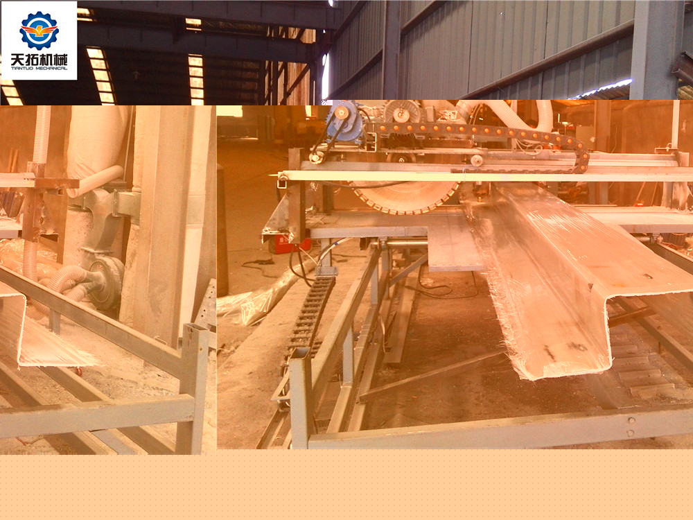 FRP rain gutter making machine2