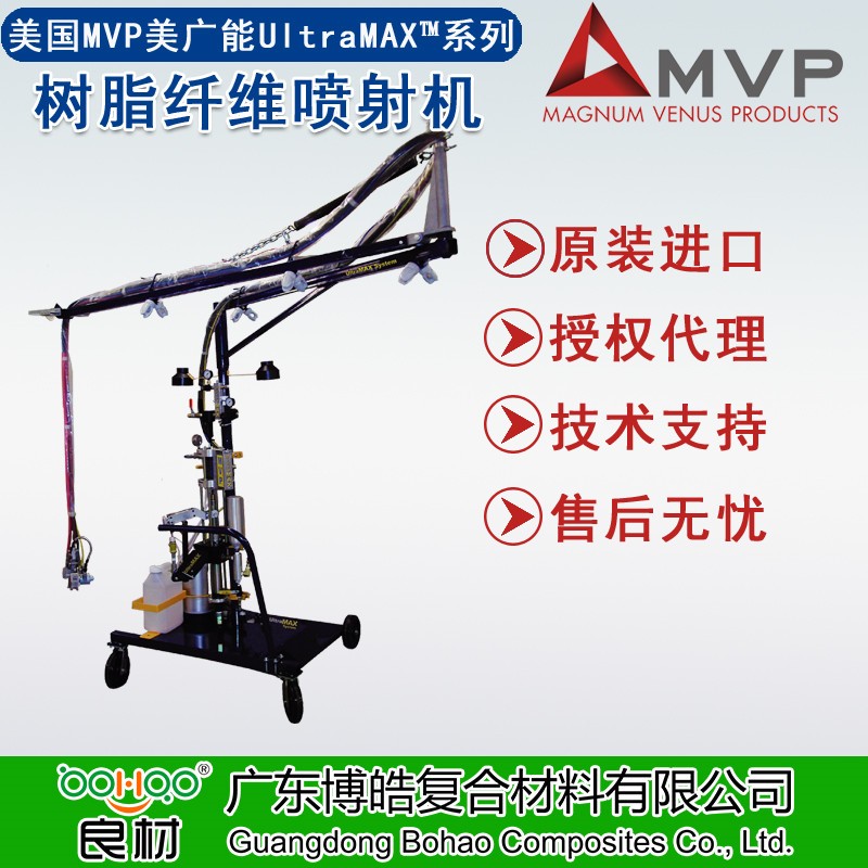 美國進口MVP美廣能UltraMAX&trade;樹脂纖維噴射機 玻璃鋼樹脂纖維噴涂設備 內/外混合噴槍及系統配件