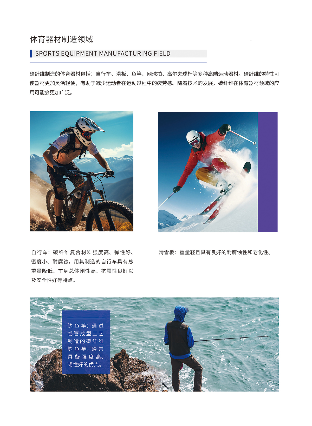 體育器材制造領域